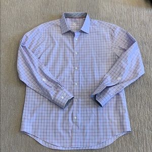 Bugatchi dress shirt sz 16 1/2 neck 34/35 sleeve